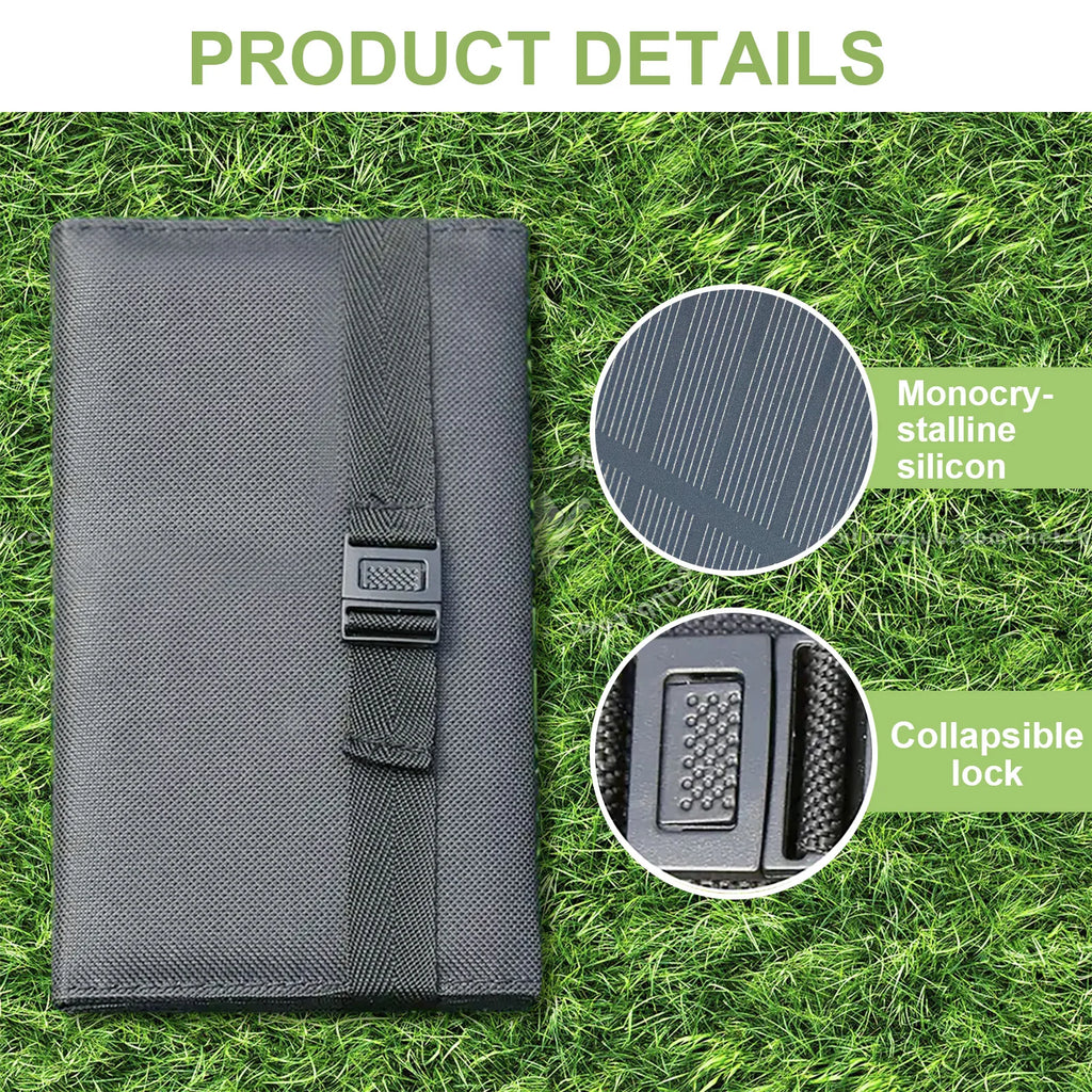 LEAORLD 20W Foldable Solar Charger — High-Efficiency Monocrystalline with USB