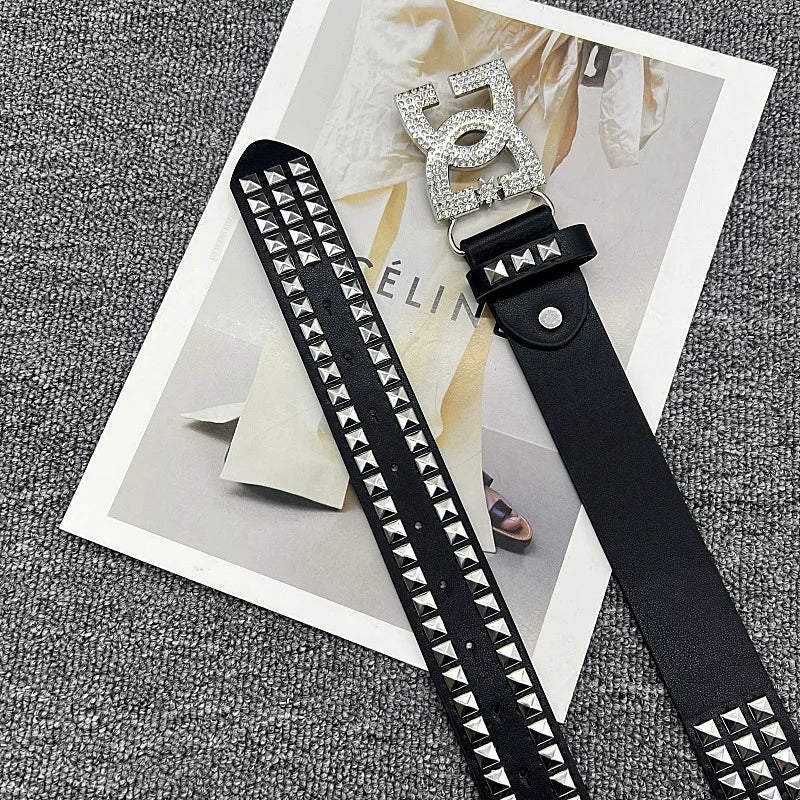 Luxury Y2K Rhinestone Belt