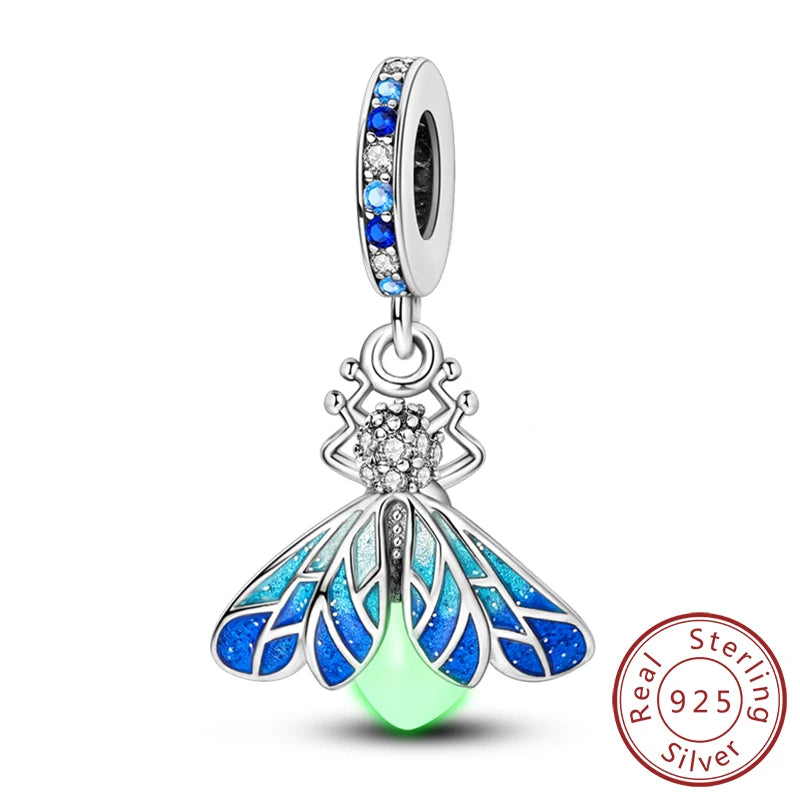 Colgante de Mariposa Luciérnaga en Plata 925