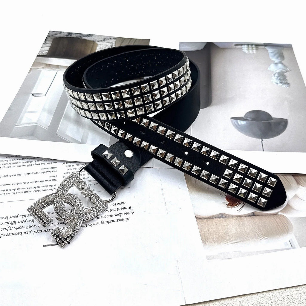 Luxury Y2K Rhinestone Belt