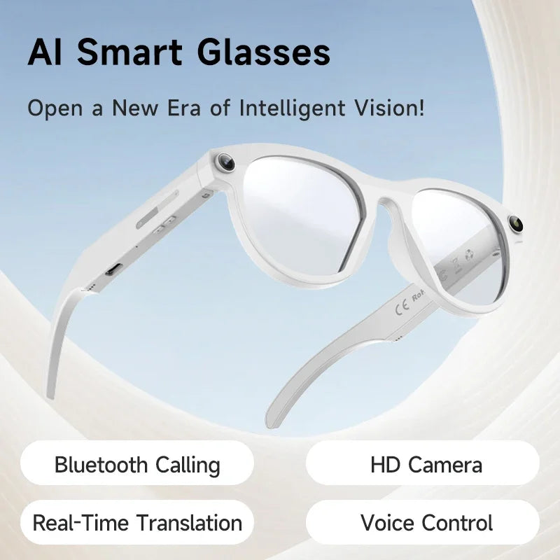Gafas Inteligentes Lenovo 8K HD con IA — Traducción, Cámara y Bluetooth 2026