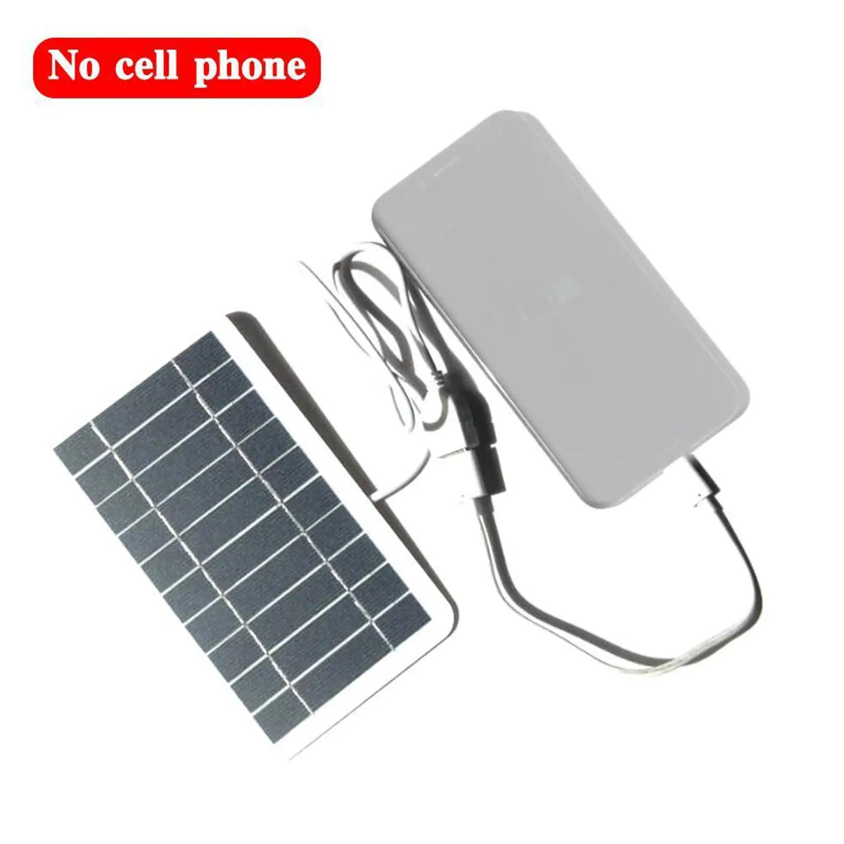 Portable 2W USB Solar Charger — 5V 400mA Solar Panel for Mobile Phones