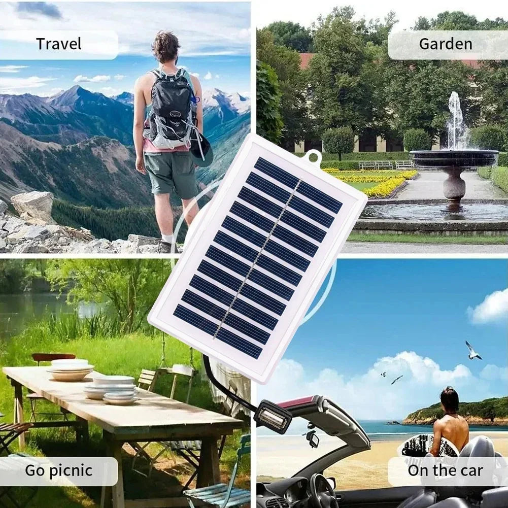 Cargador Solar Portátil USB — Ideal para Camping y Viajes ☀️
