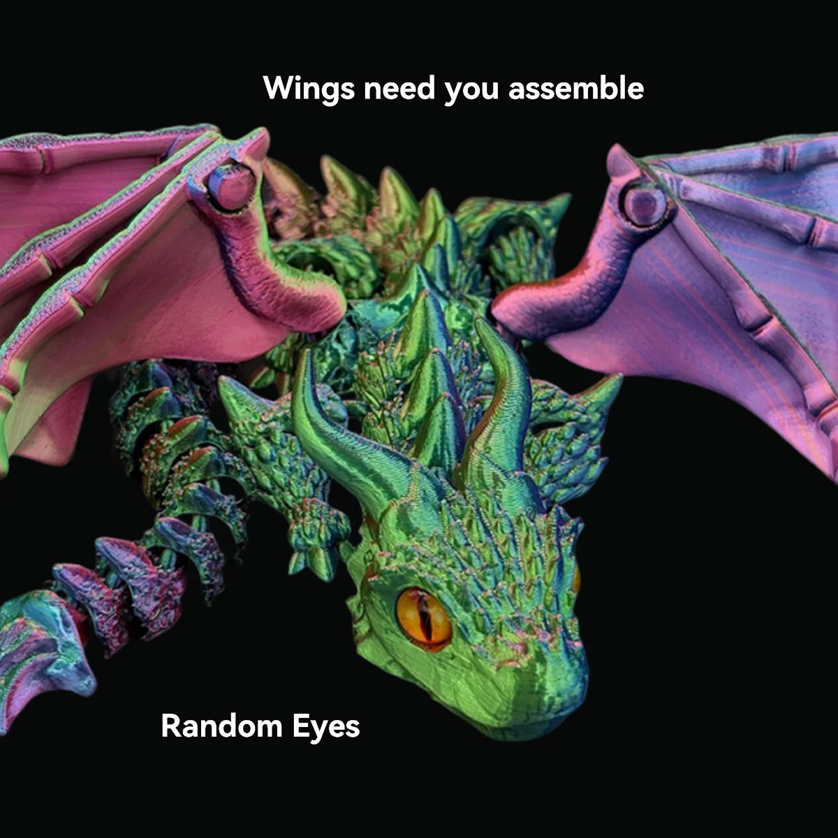 Figura de Dragón Alado Impresa en 3D