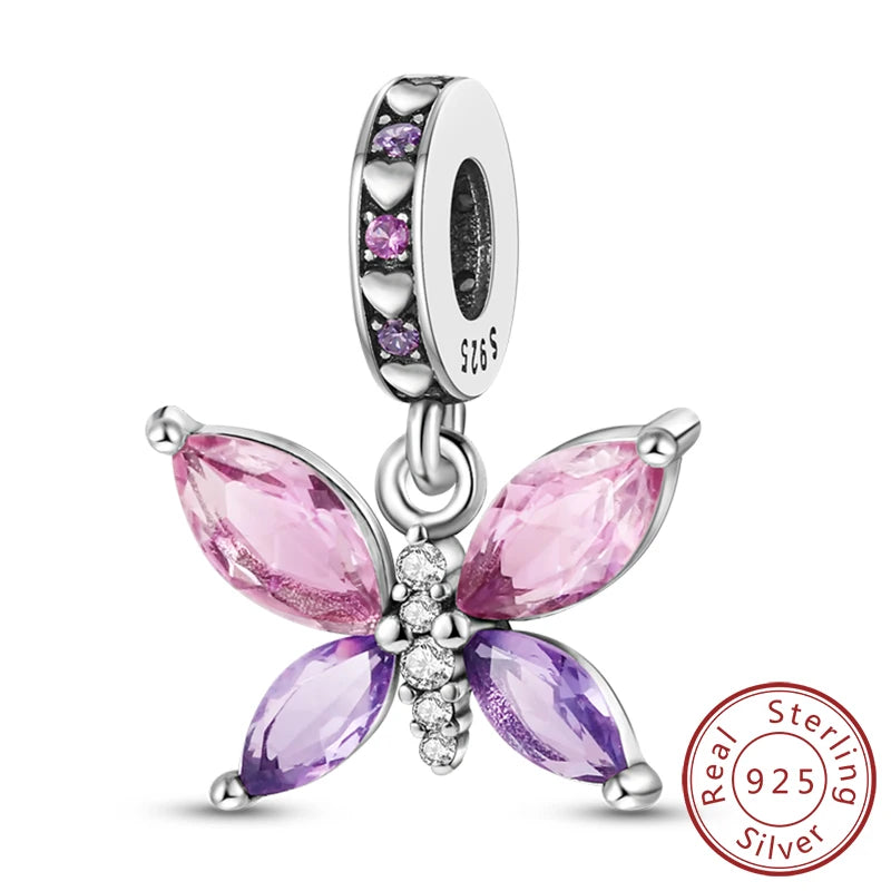 Colgante de Mariposa Luciérnaga en Plata 925
