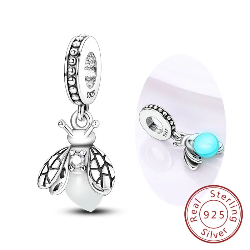 Colgante de Mariposa Luciérnaga en Plata 925