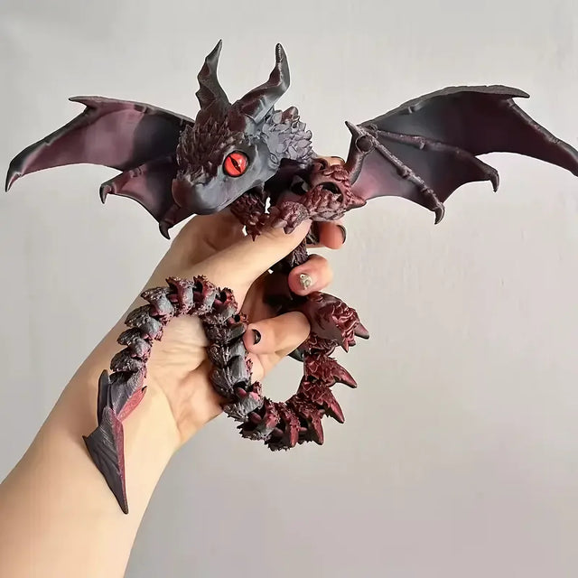 Figura de Dragón Alado Impresa en 3D