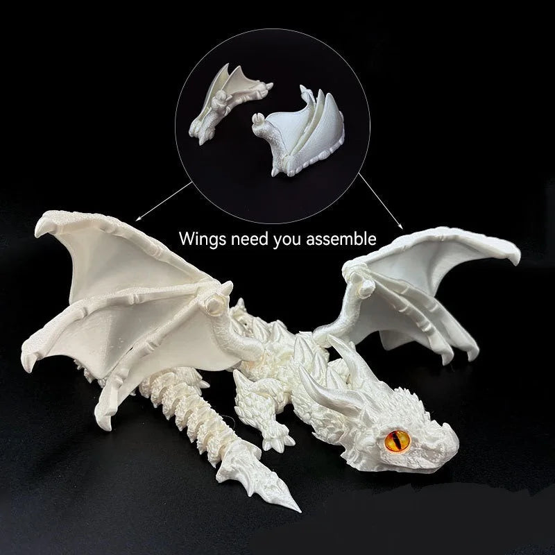 Figura de Dragón Alado Impresa en 3D