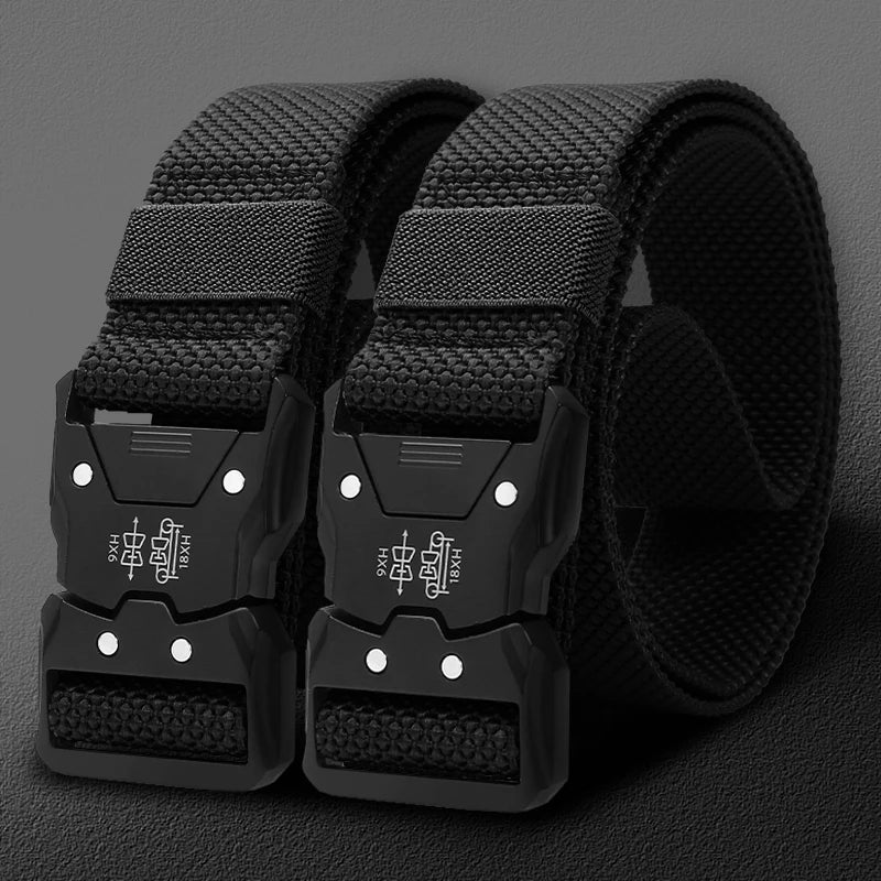 Tactical Belt with Automatic Buckle