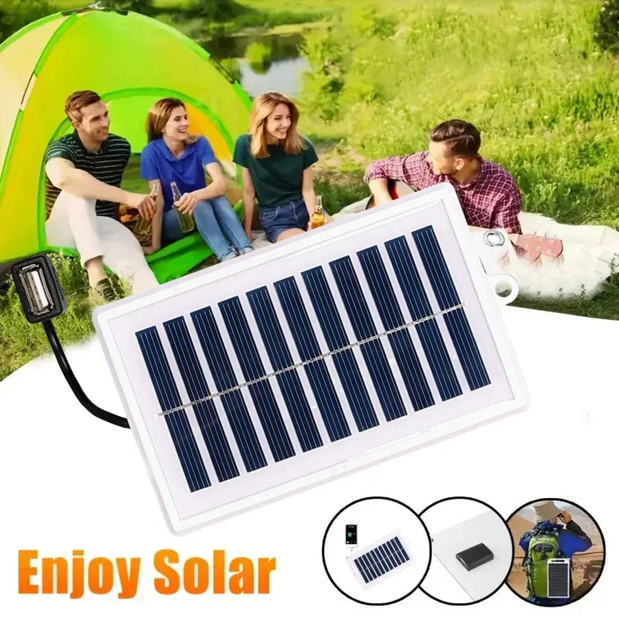 Cargador Solar Portátil USB — Ideal para Camping y Viajes ☀️