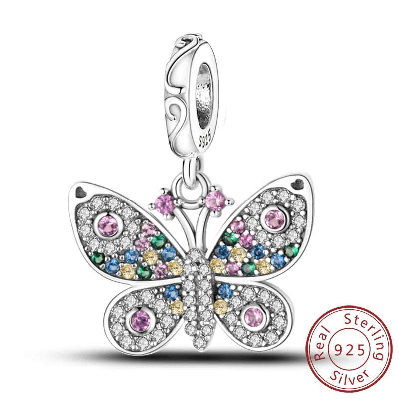 Colgante de Mariposa Luciérnaga en Plata 925