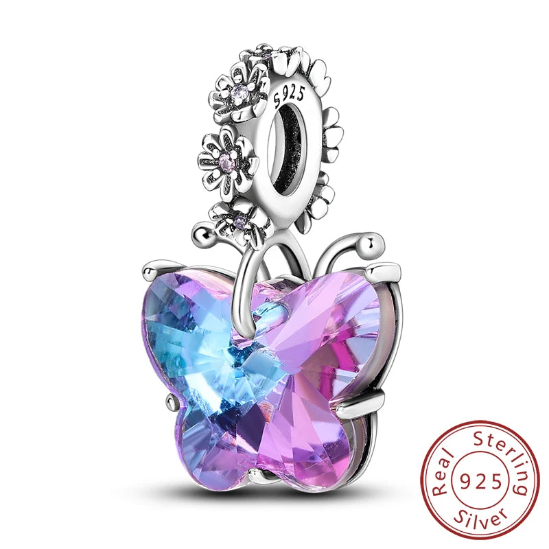 Colgante de Mariposa Luciérnaga en Plata 925