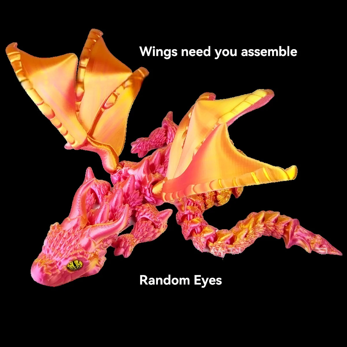 Figura de Dragón Alado Impresa en 3D
