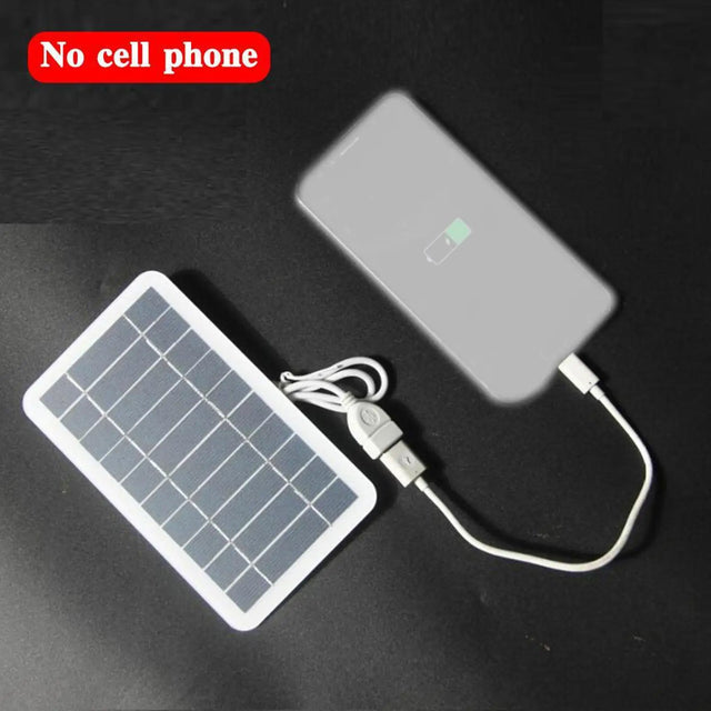 Portable 2W USB Solar Charger — 5V 400mA Solar Panel for Mobile Phones