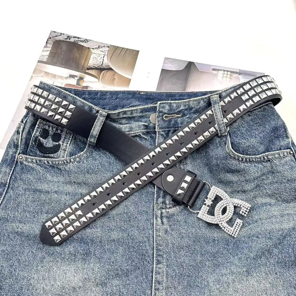 Luxury Y2K Rhinestone Belt
