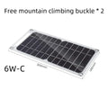 6W USB Solar Charger, Waterproof portable panel for outdoor camping, hiking, mobile phone power bank charging
